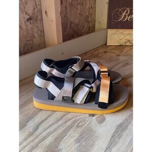 Sun + Stone Mens Lormier Sandal Size US 12 Hook‎ Latch Closure Lightweight New